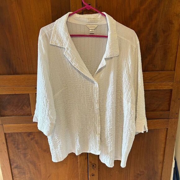 CJ Banks button up blouse size 1X - Picture 1 of 6